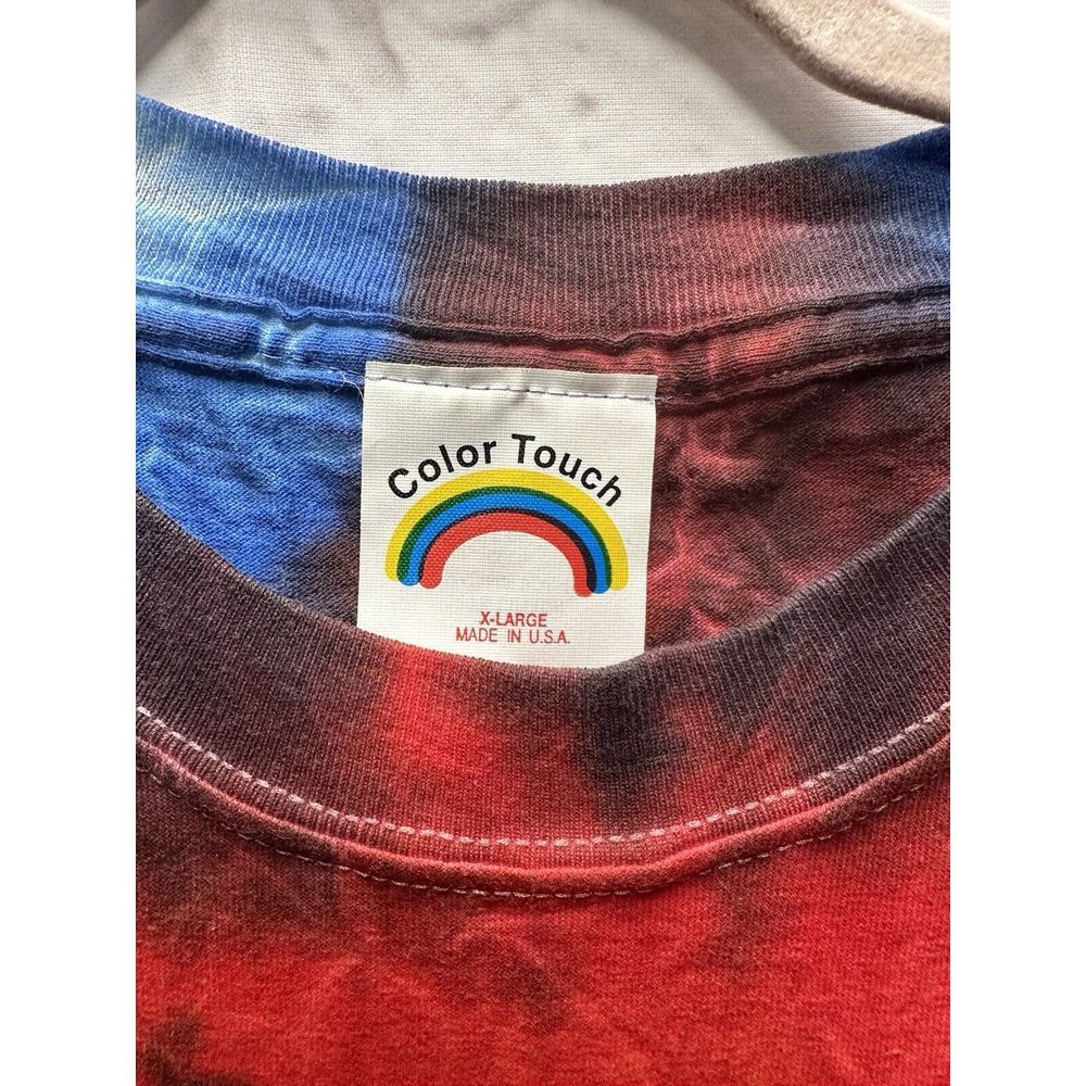 Vtg. Jamaica Tie Dye Tshirt XL Embroidered Front Color Touch Tag - Picture 3 of 4